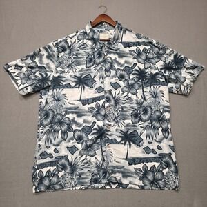 Trader Bay‎ Mens Short Sleeve Button Up Hawaiian Shirt Size XXL